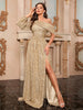 Sexy One-Shoulder Sequin Dress