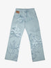 Cupid Print Washed Blue Jeans