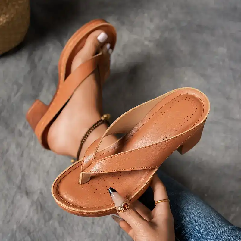 50% OFF | SoleComfort | 🌺2025 new Orthopaedic sandals with thick heel