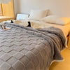 Plush Square Checkerboard Blanket