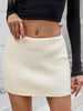 Sexy Slim-Fit Knitted Mini Skirt