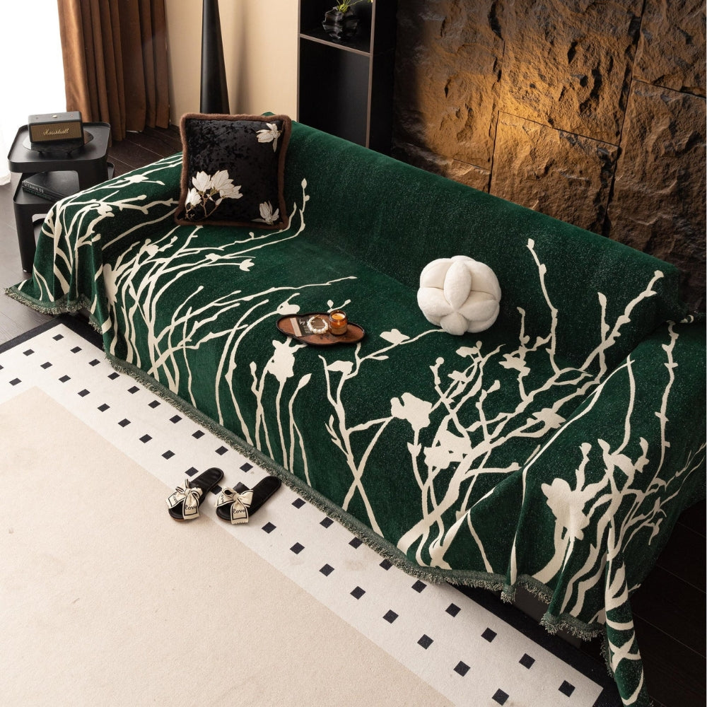 Twilight Branches Chenille Sofa Cover