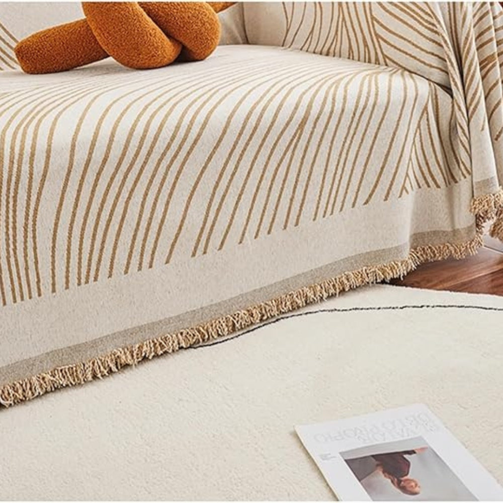 Calista Wave Chenille Sofa Cover