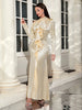 Long Sleeve Off-Shoulder Tie Dress