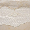 Elegant lace sheer curtains with floral embroidery, luxury window drapes for bedroom or living room decor