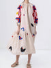 Loose Fit Printed Lantern Sleeve Casual Dress