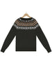 Embroidered Color Block Knit Sweater