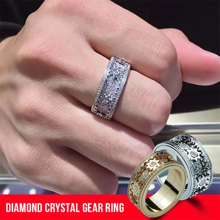 50% OFF  | Clockwork™ | crystal ring for fidget spinners