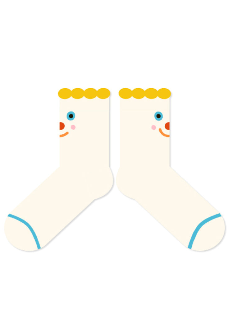 Fun and Cute Cartoon Pattern Cotton Socks