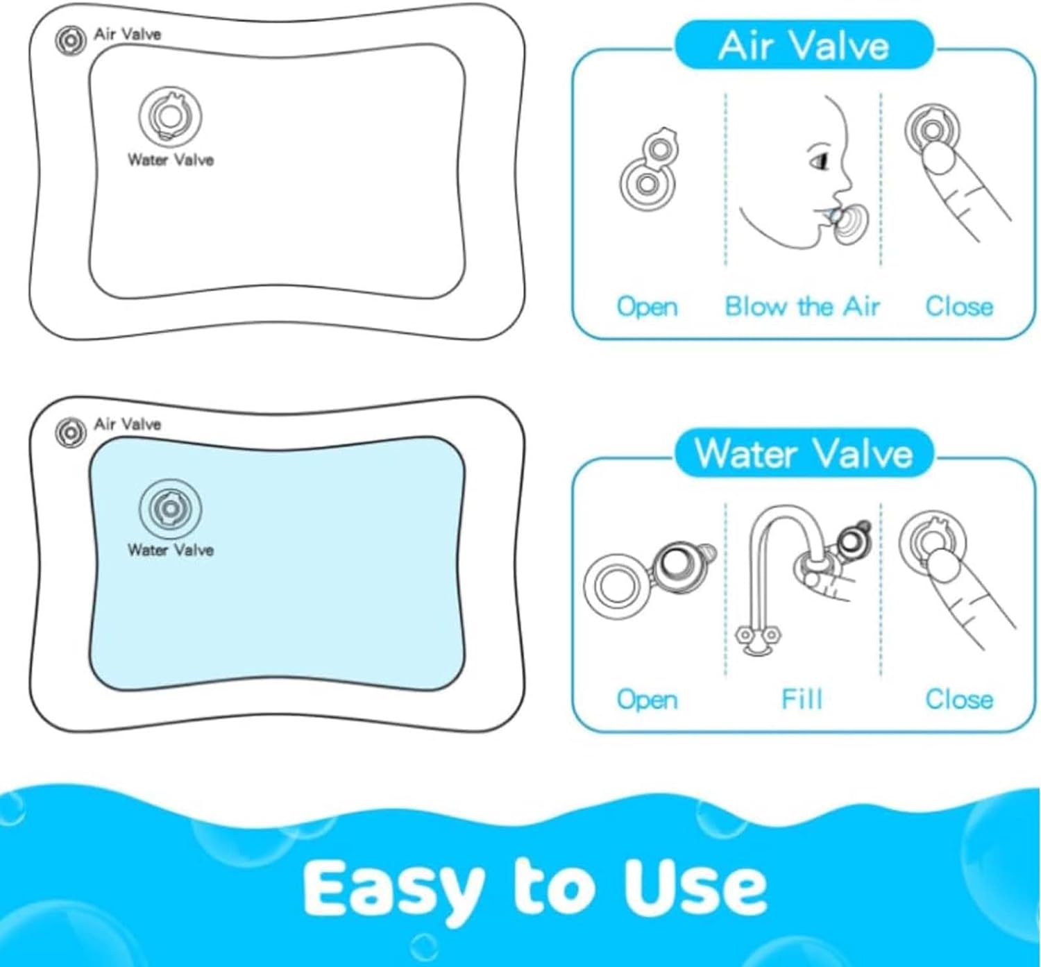 AquaLuxe® Aufblasbare Poolmatte