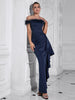 Sexy Off-Shoulder Ruffle Fitted Gown