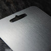 Stainless steel cutting board with handle, durable kitchen chopping board for meat, vegetables, and food prep