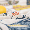 Colorful floral throw blanket with bohemian design – soft woven bedspread for couch or bedroom decor