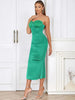 Sexy Strapless Lace Waist-Cinching Dress