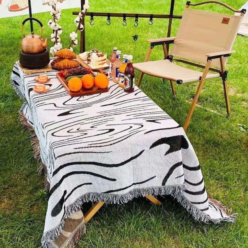 Marble Woven Throw Blanket