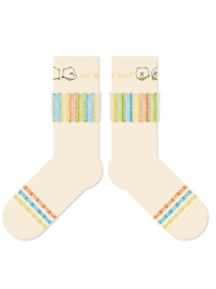 Cute Cartoon Bear Socks