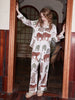 North China Leopard Ice Silk Long-Sleeve Pajama Set