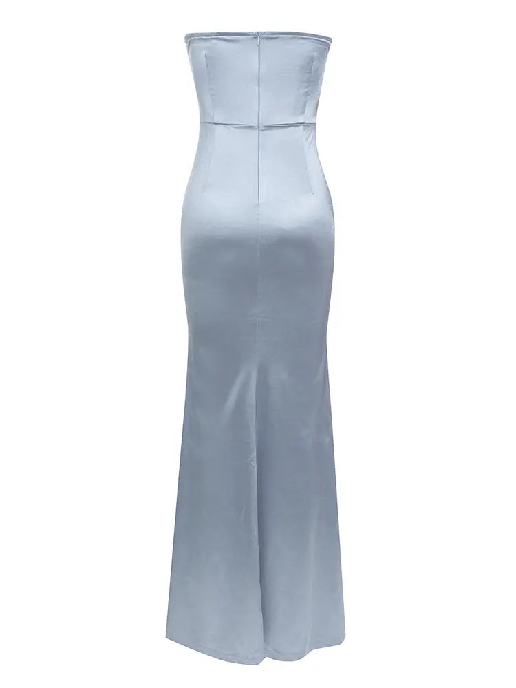 Strapless Fishtail Bodycon Evening Gown