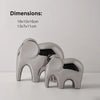 Glossy Modern Elephant Figurine