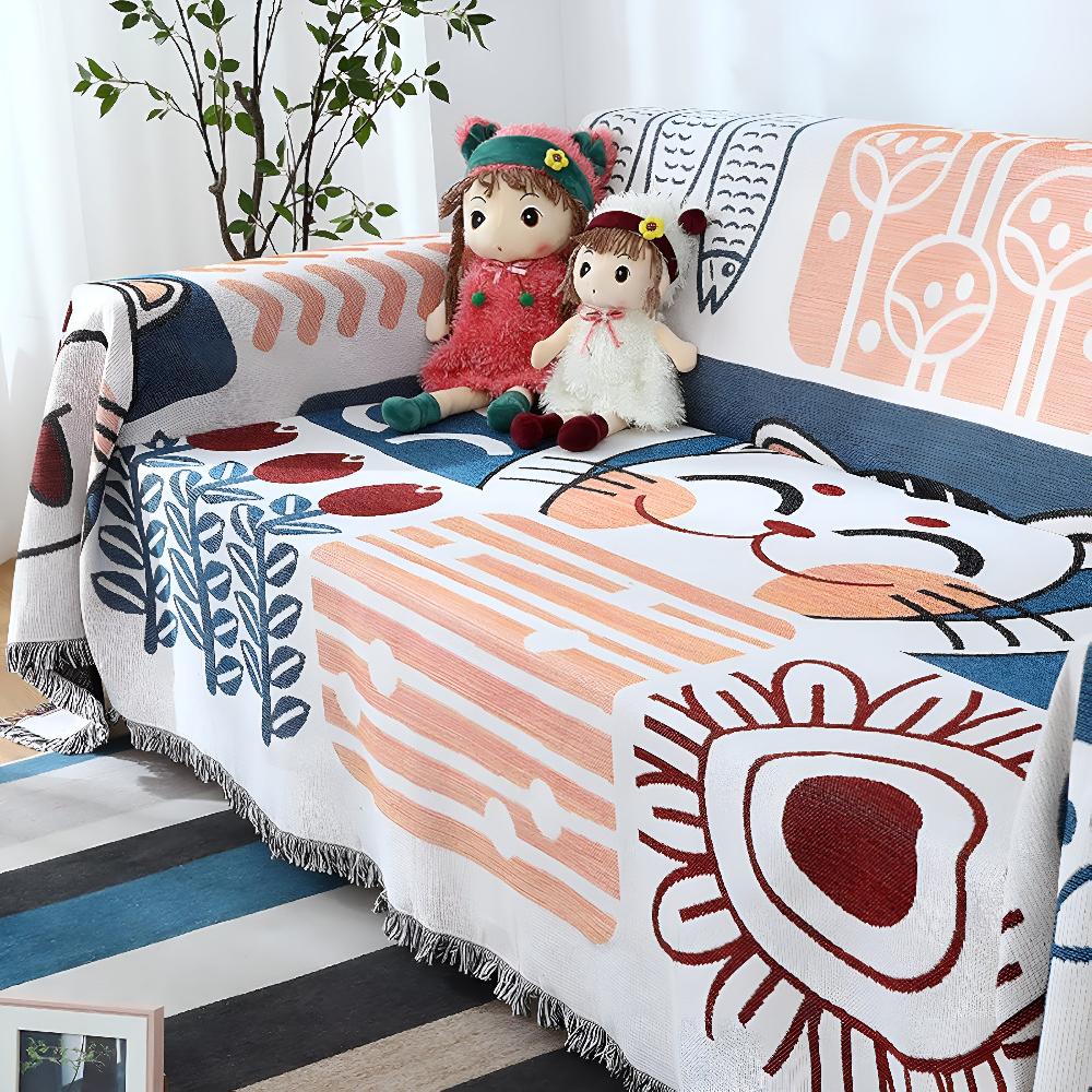 Tassel Tide All-Season Sofa Cover