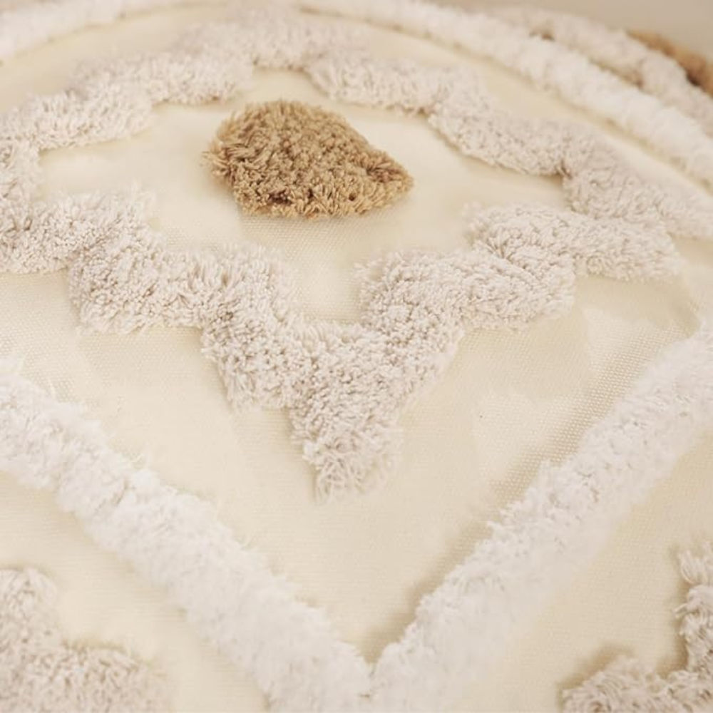 Bohemian Bliss Tufted Pillow Cover