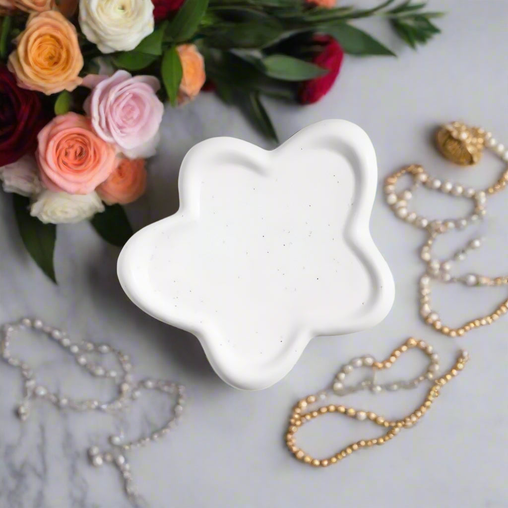 Luxe Ceramic Jewelry Organizer Tray