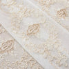 Elegant lace sheer curtains with floral embroidery, luxury window drapes for bedroom or living room decor