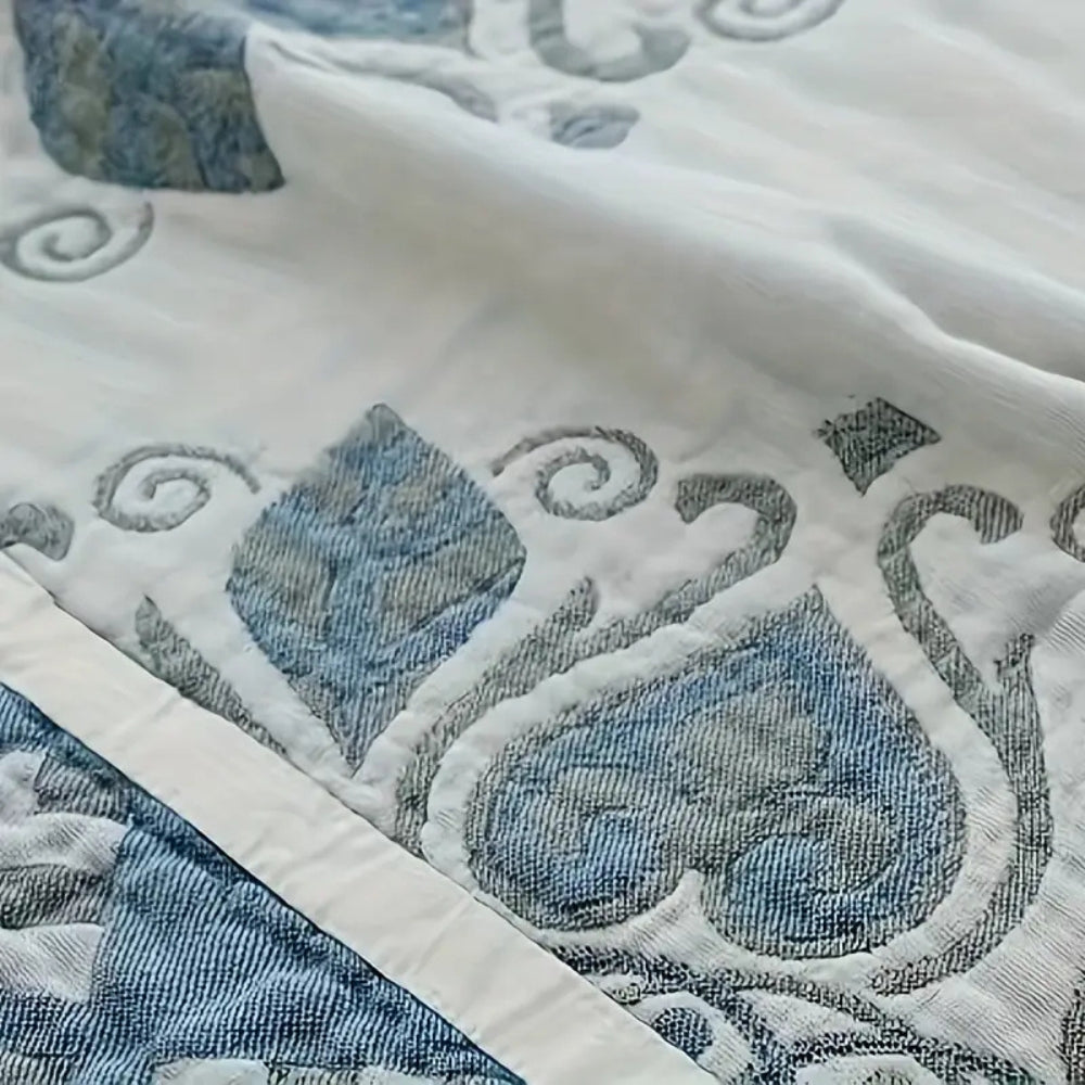 Lunara Floral Cotton Comfort Blanket