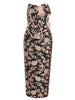 Chic Strapless Backless Tie-Back Dress
