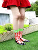 Adorable Printed Crystal Sheer Stockings