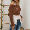 50% OFF | Zenina | Double sleeves shawl scarf