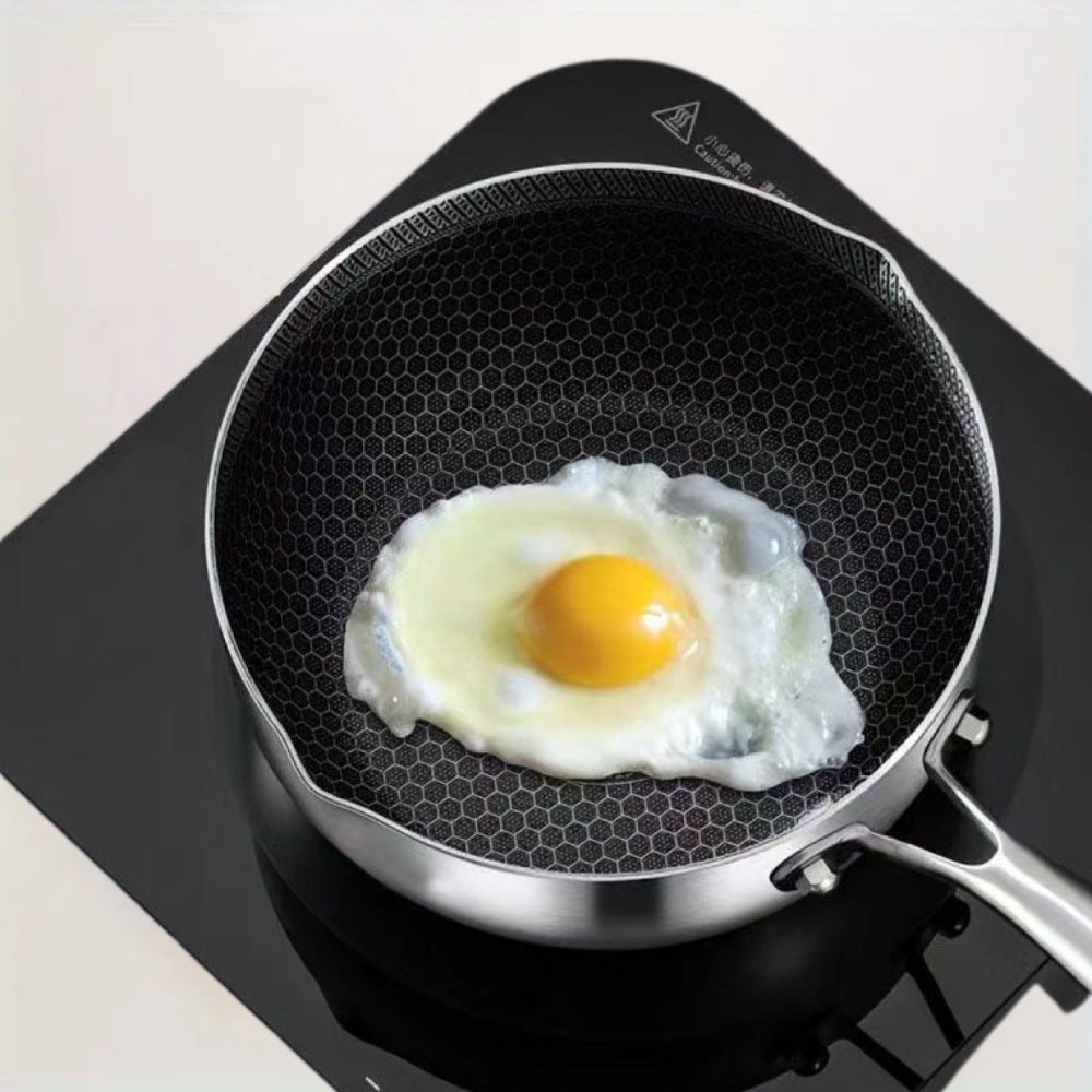 Modern Stainless Steel Saucepan with Glass Lid