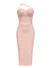 Minimalist One-Shoulder Bodycon Dress