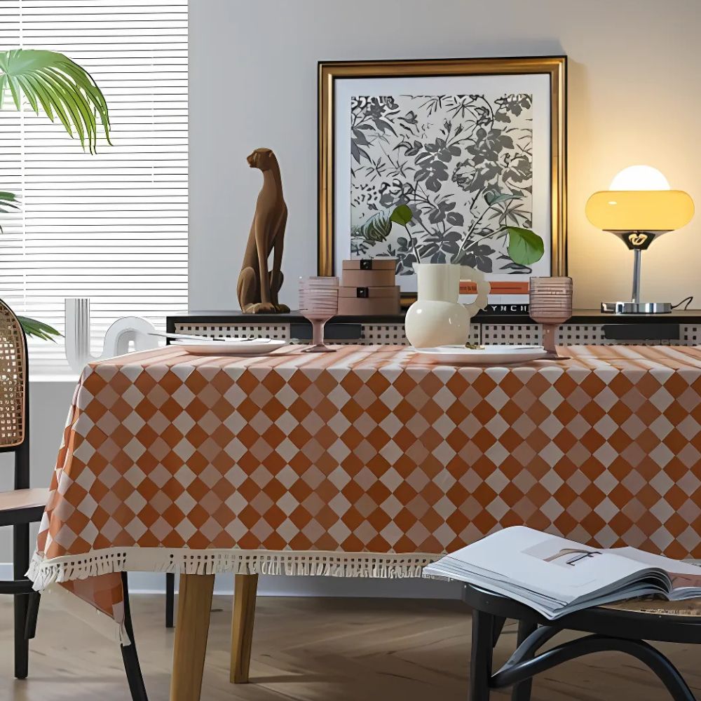 Heritage Checkered Tablecloth