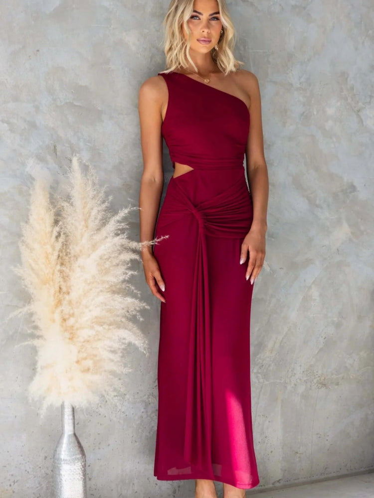 Romantic One-Shoulder Maxi