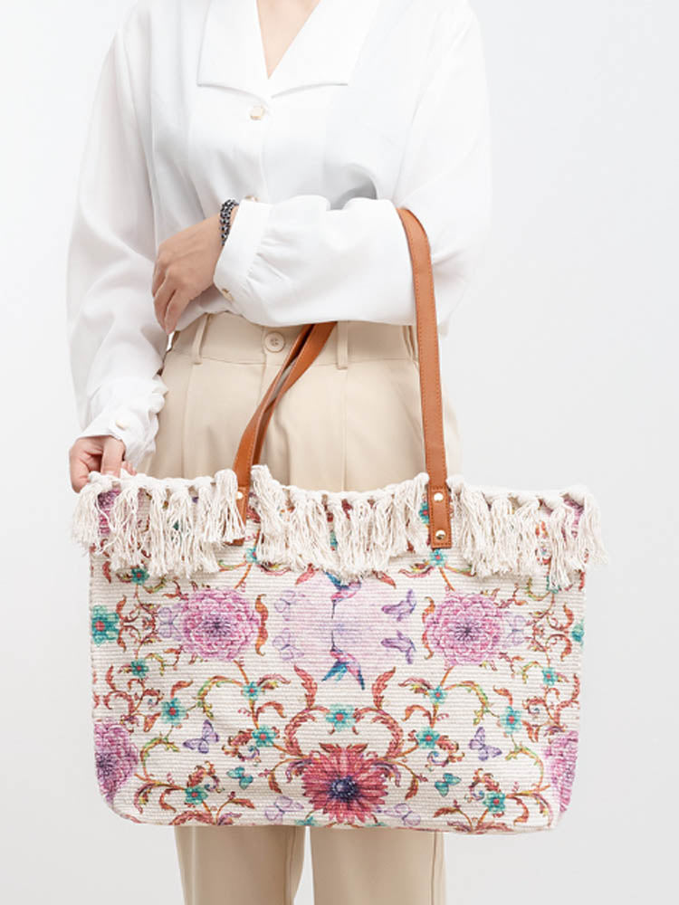 Canvas Printed Shoulder Bag