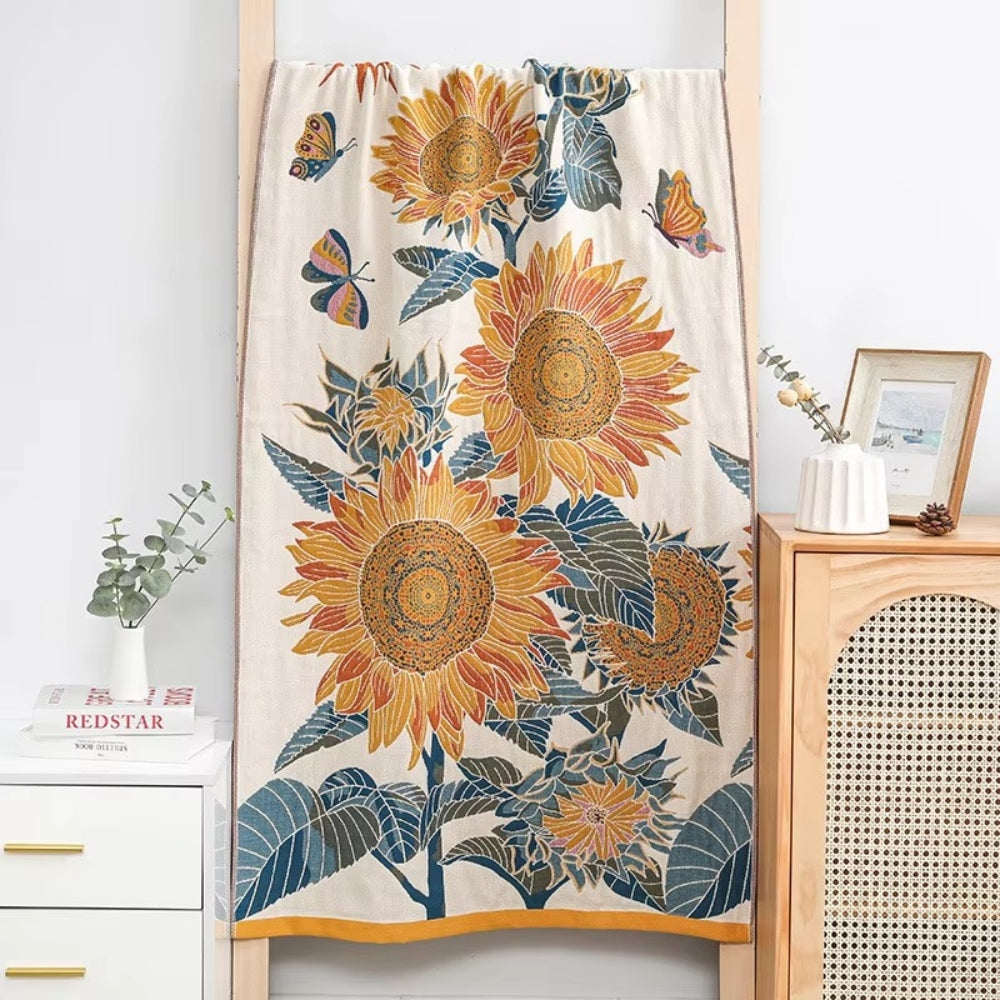 Savanna Bloom Cotton Bath Towel