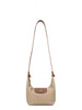 Colorblock PU Leather Dumpling Shoulder & Crossbody Bag