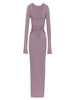 Sexy Chic Round Neck Ruffle Dress