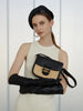 Colorblock Saddle Crossbody Bag