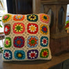 Floral Crochet Cushion Cover