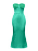 Sexy Strapless Lace Waist-Cinching Dress