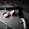 Stainless steel cutting board with handle, durable kitchen chopping board for meat, vegetables, and food prep