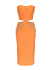 Elegant Sleeveless Waist Cut Dress