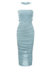Sexy Cross Neckline Evening Dress