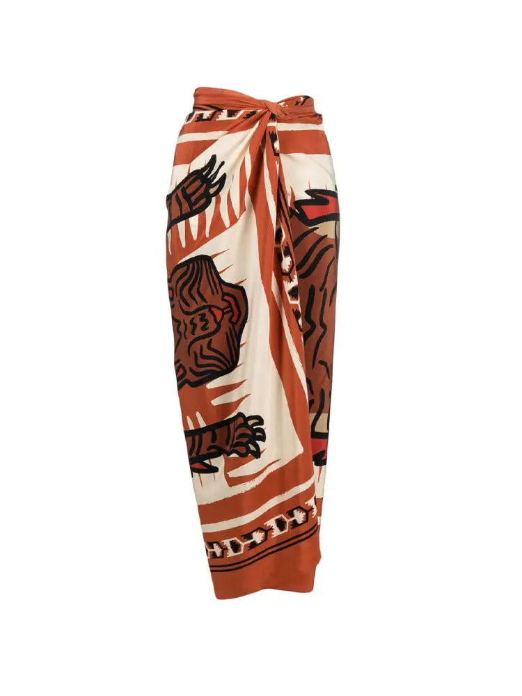 Halter Mesh Patchwork Vintage Bikini Set