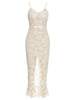 Sexy Lace Floral Cut-Out Dress