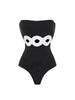 Colorblock One Piece Swimsuit Set