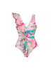 Vacation Floral Print Swimsuit Combo