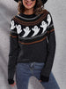 Halloween Ghost Retro Polka Dot Long Sleeve Sweater